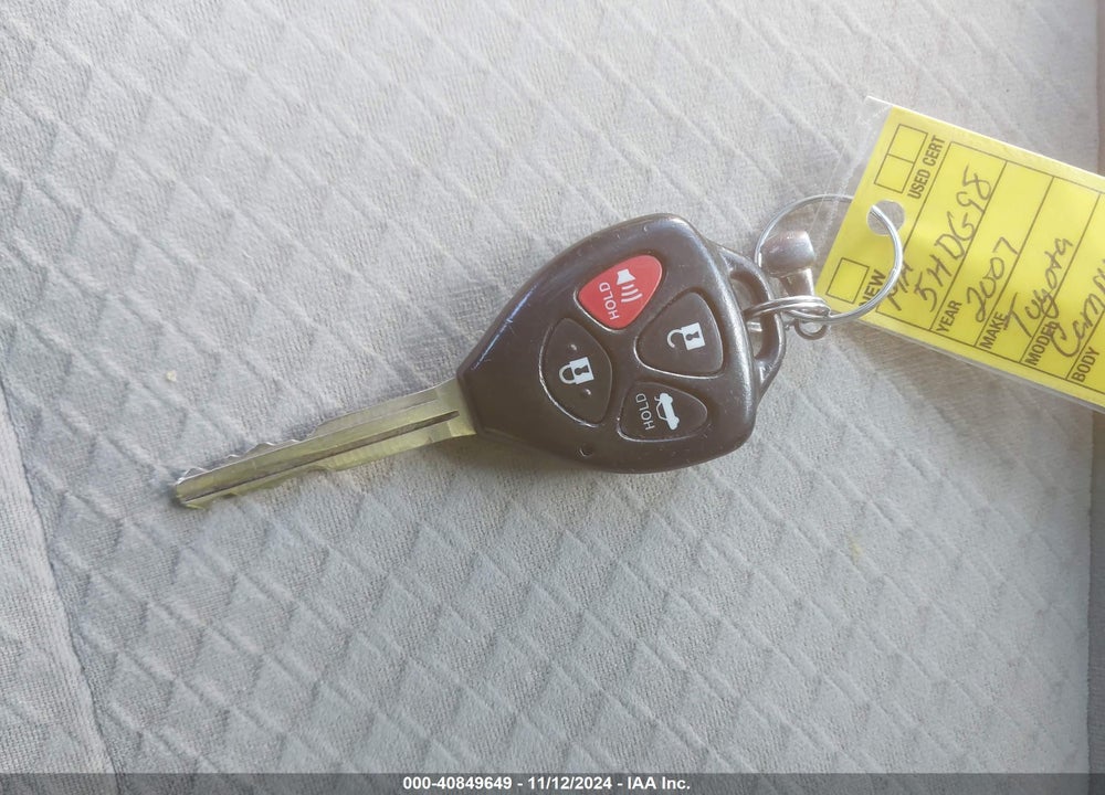 2007 TOYOTA CAMRY LE VIN: 4T1BE46K17U542801