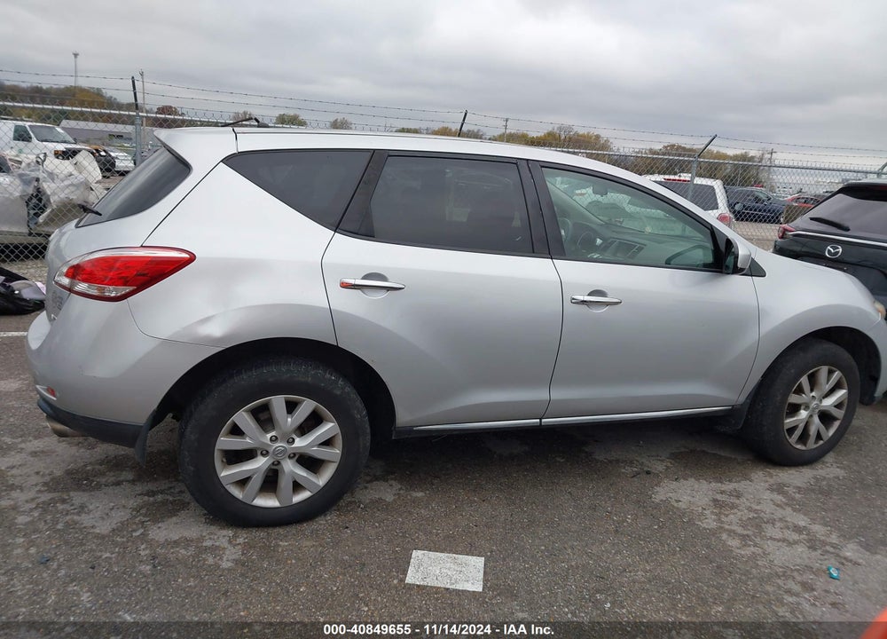 2011 NISSAN MURANO S VIN: JN8AZ1MW0BW171639