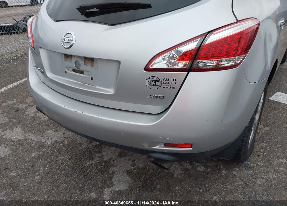 2011 NISSAN MURANO S VIN: JN8AZ1MW0BW171639