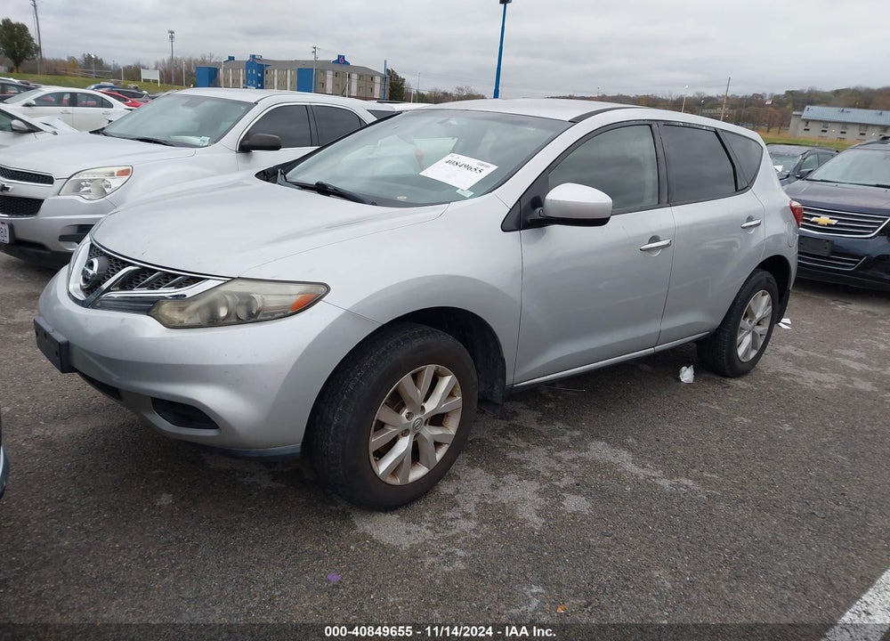 2011 NISSAN MURANO S VIN: JN8AZ1MW0BW171639