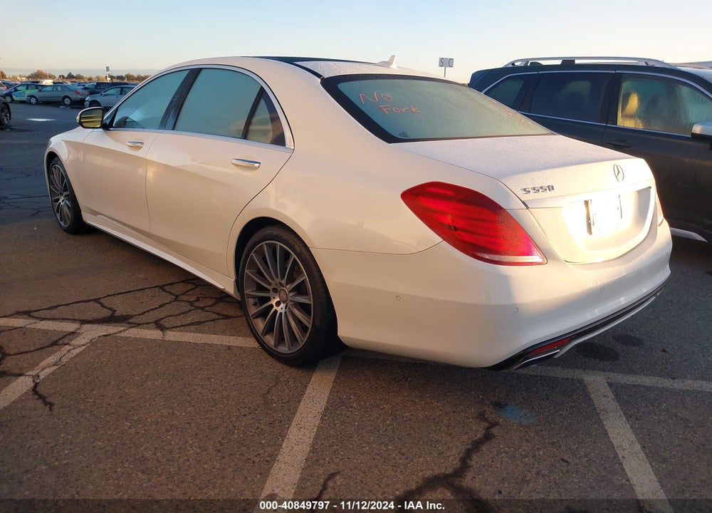 2015 MERCEDES-BENZ S 550 VIN: WDDUG8CB0FA144617