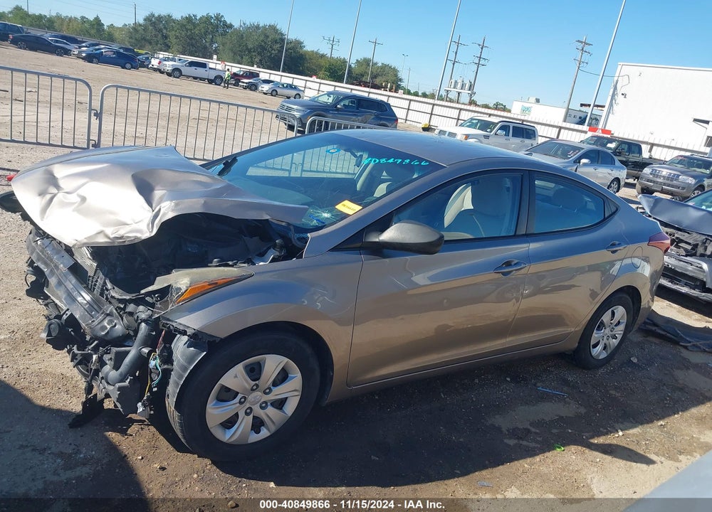 2016 HYUNDAI ELANTRA SE VIN: 5NPDH4AE4GH675228