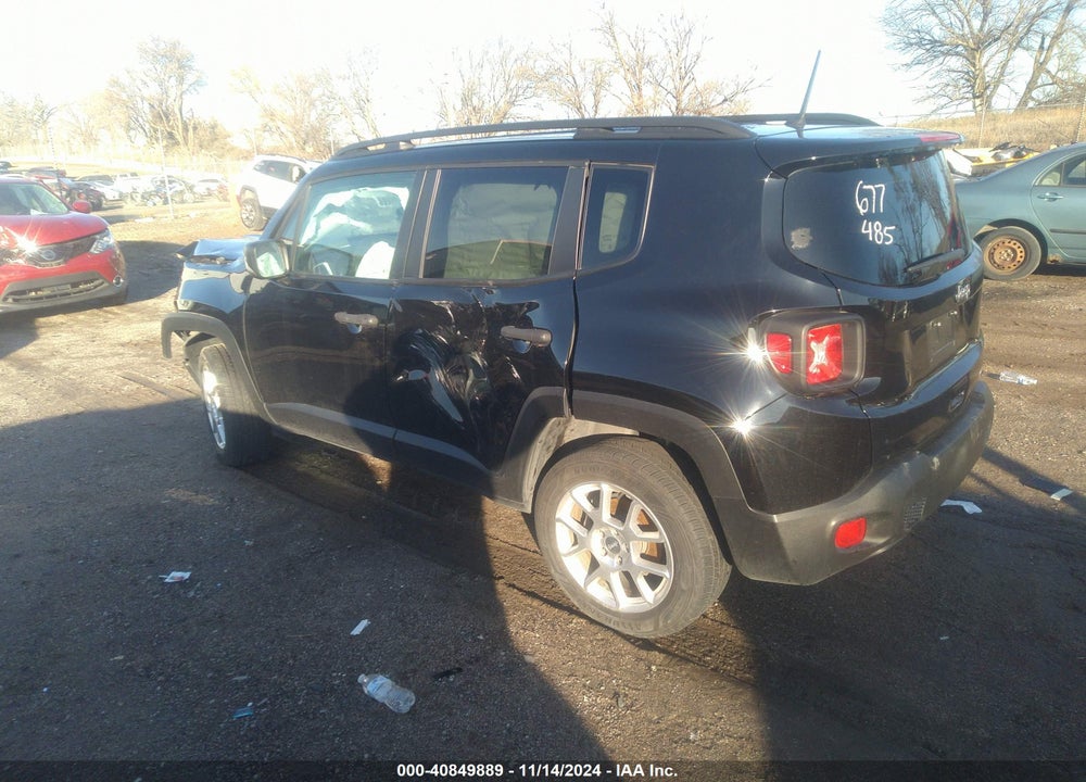 2019 JEEP RENEGADE SPORT 4X4 VIN: ZACNJBAB5KPK19996
