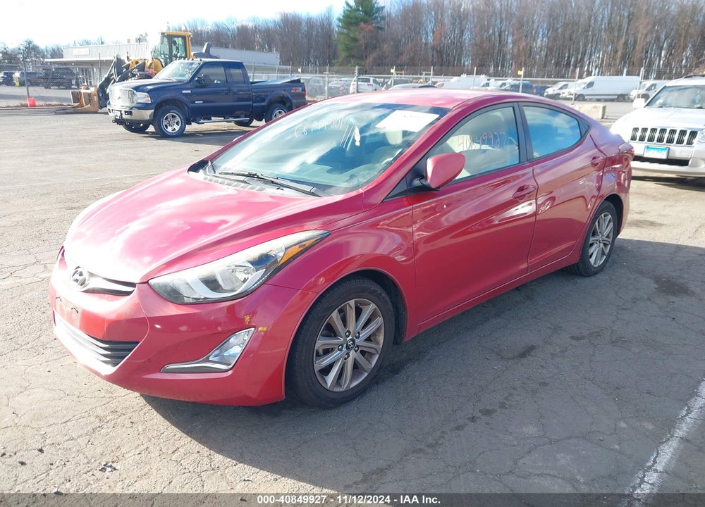 2016 HYUNDAI ELANTRA VIN: KMHDH4AE3GU517884