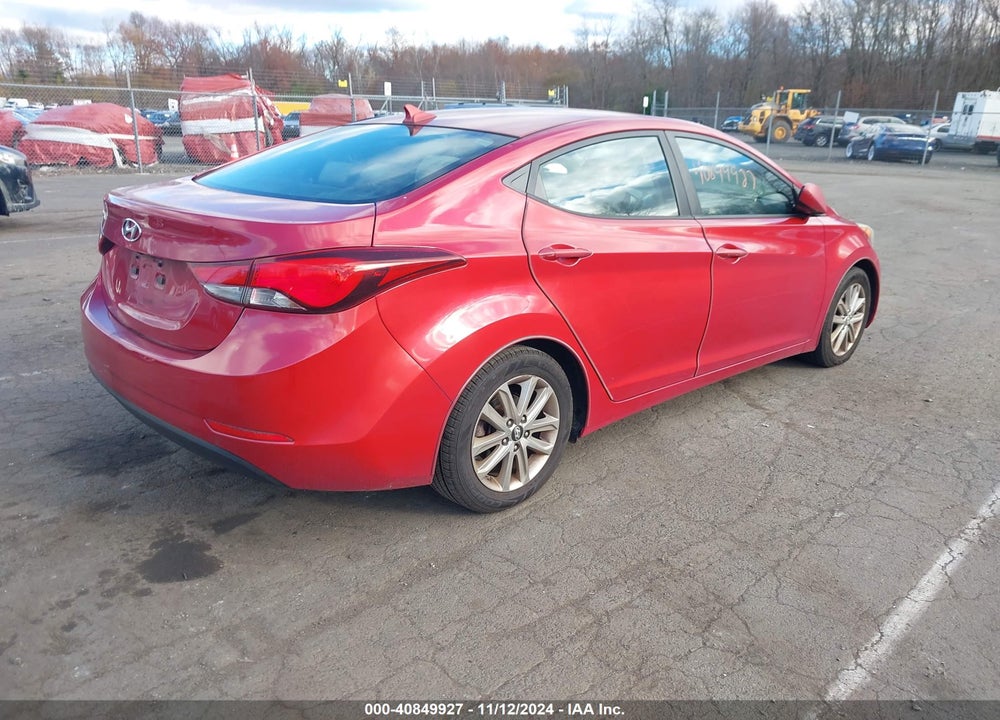 2016 HYUNDAI ELANTRA VIN: KMHDH4AE3GU517884