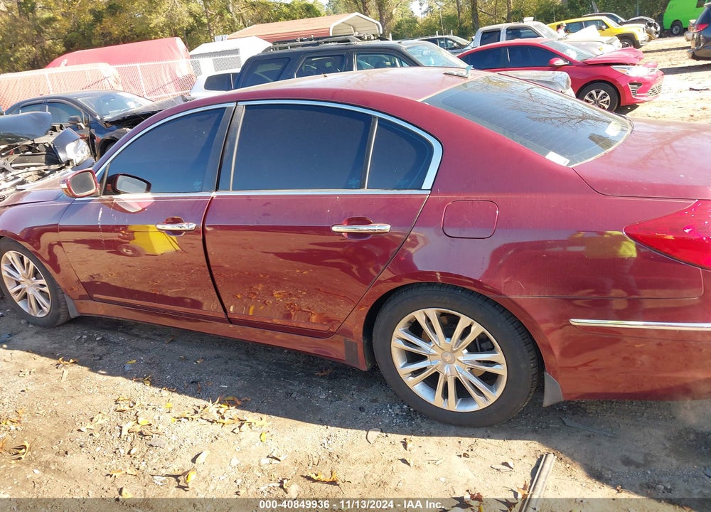 2013 HYUNDAI GENESIS 3.8 VIN: KMHGC4DDXDU221044