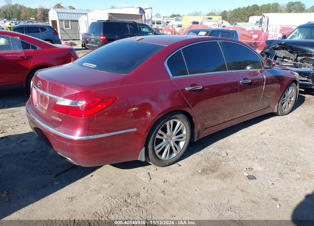 2013 HYUNDAI GENESIS 3.8 VIN: KMHGC4DDXDU221044
