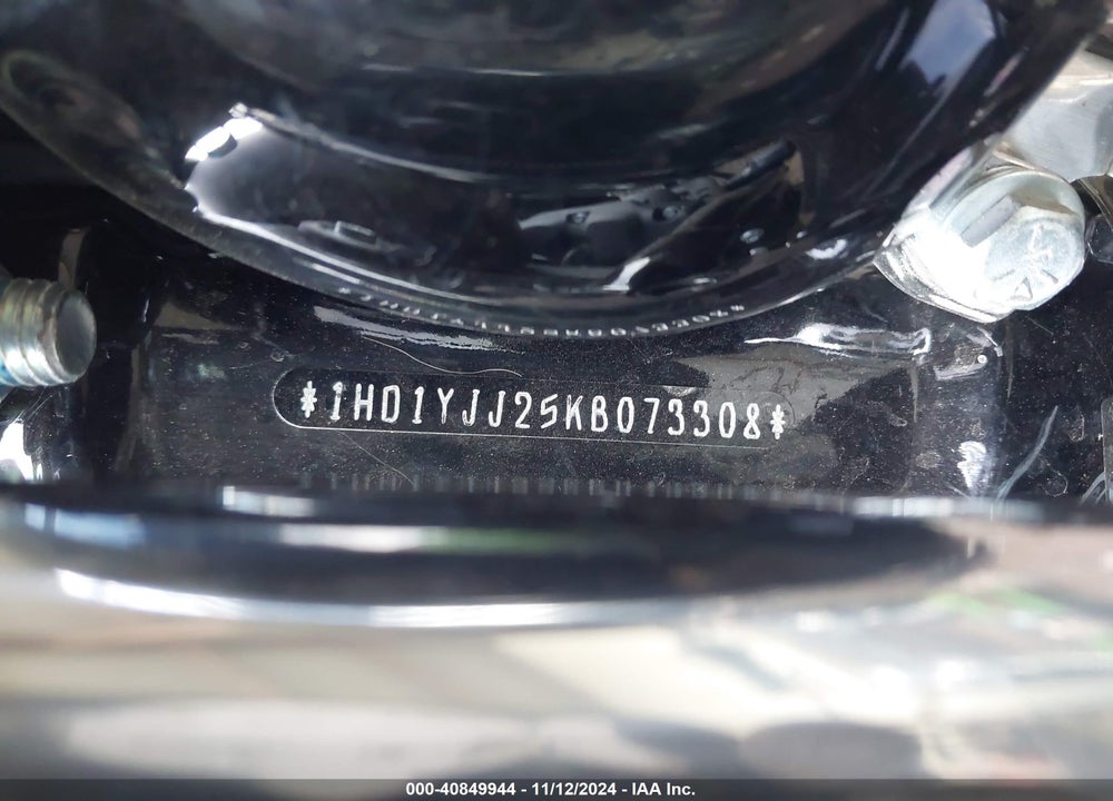 2019 HARLEY-DAVIDSON FXBB VIN: 1HD1YJJ25KB073308