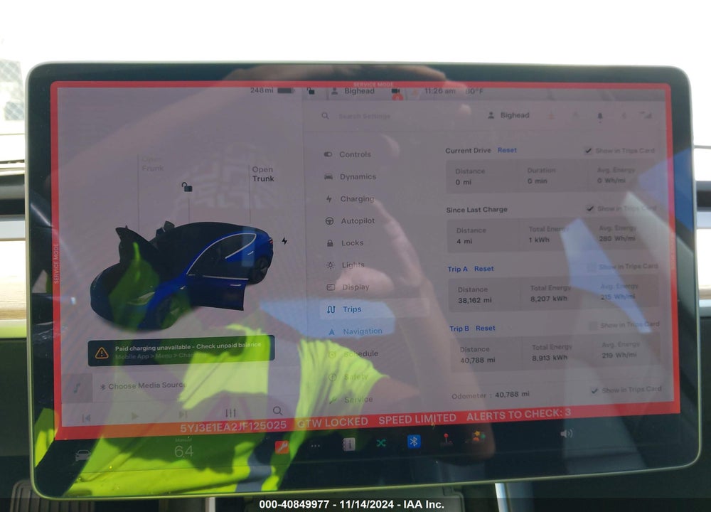 2018 TESLA MODEL 3 LONG RANGE/MID RANGE VIN: 5YJ3E1EA2JF125025