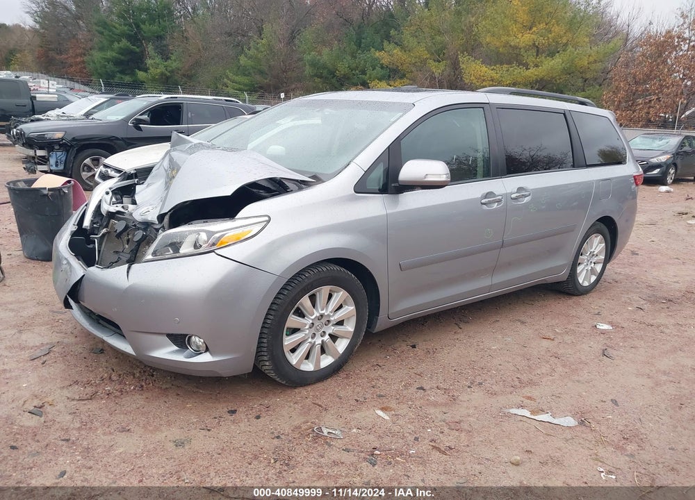 2016 TOYOTA SIENNA LIMITED 7 PASSENGER VIN: 5TDYK3DC4GS749555