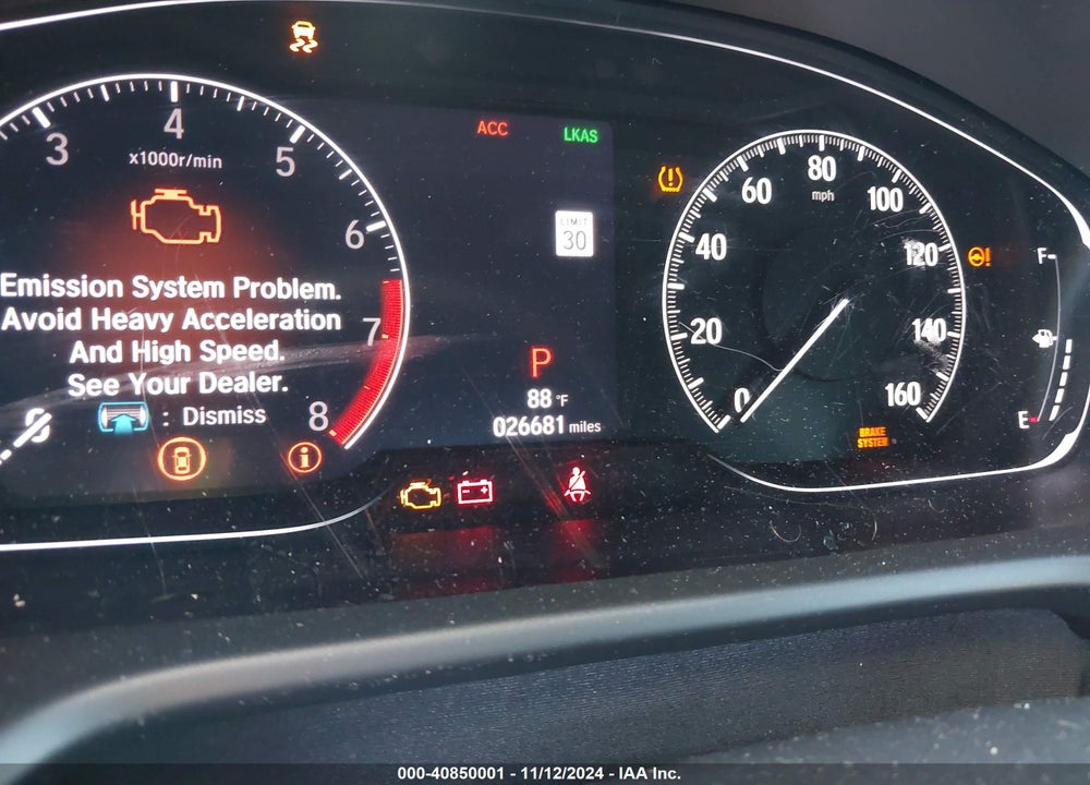2019 HONDA ACCORD SPORT VIN: 1HGCV1F34KA142050