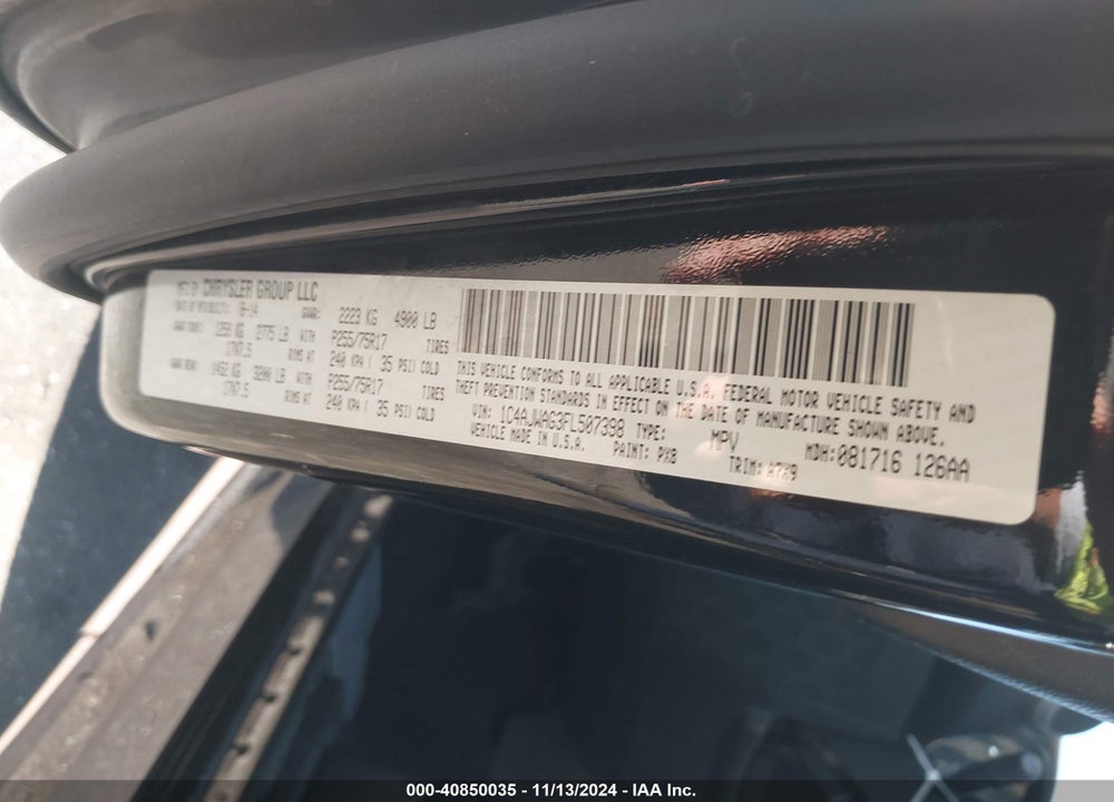 2015 JEEP WRANGLER SPORT VIN: 1C4AJWAG3FL507398