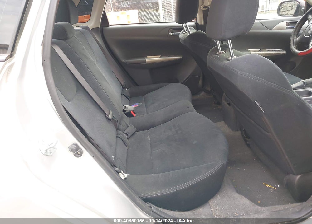 2008 SUBARU IMPREZA 2.5I VIN: JF1GE61668H509938