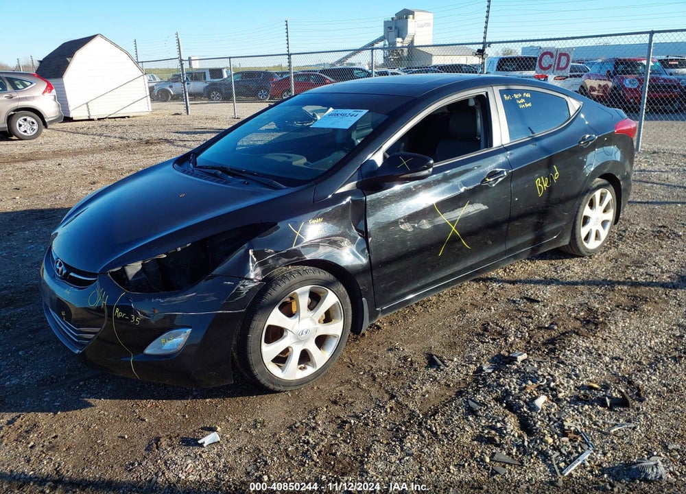 2012 HYUNDAI ELANTRA LIMITED (ULSAN PLANT) VIN: KMHDH4AEXCU253721