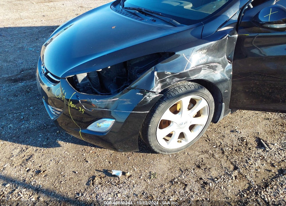 2012 HYUNDAI ELANTRA LIMITED (ULSAN PLANT) VIN: KMHDH4AEXCU253721