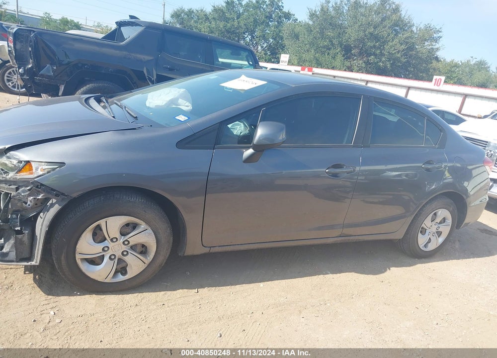 2013 HONDA CIVIC LX VIN: 19XFB2F57DE251596