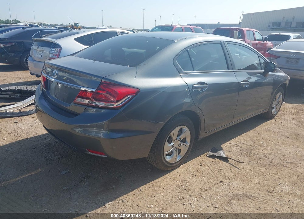 2013 HONDA CIVIC LX VIN: 19XFB2F57DE251596