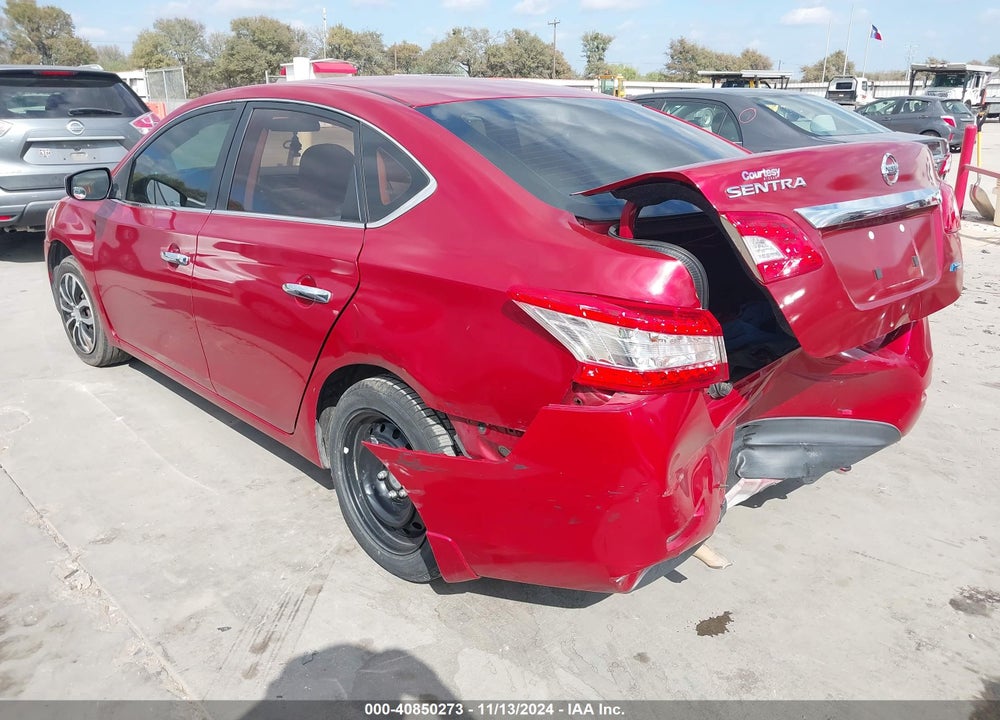 2013 NISSAN SENTRA SV VIN: 3N1AB7AP3DL703932