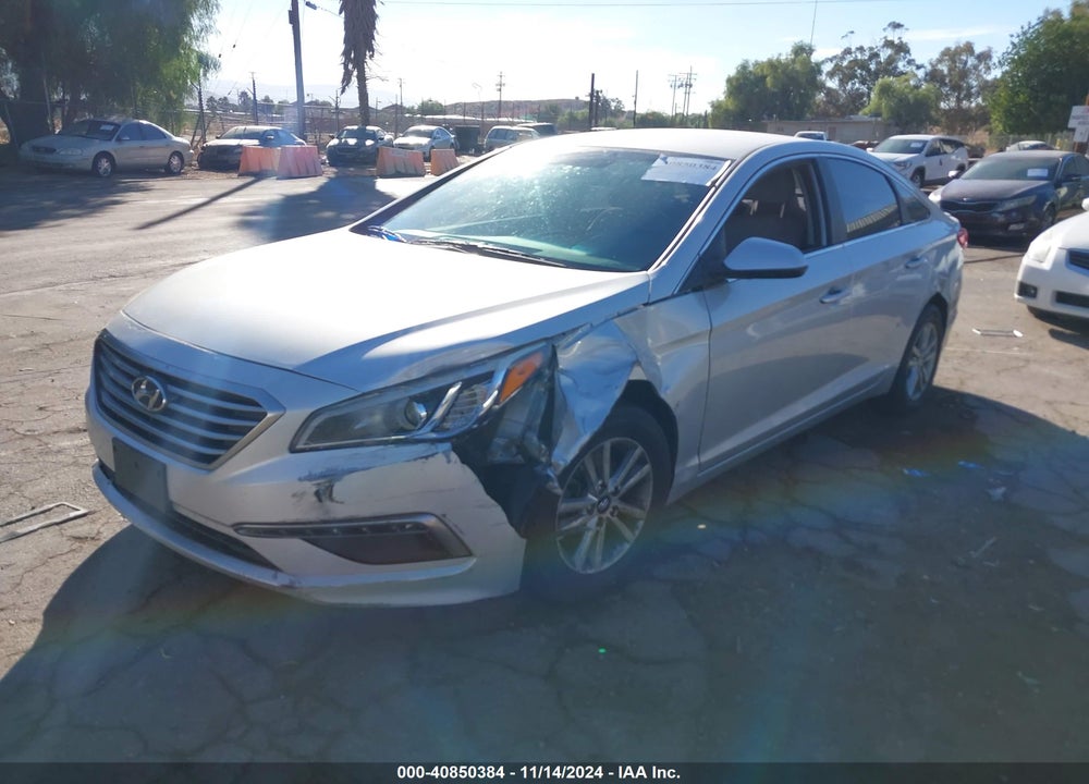 2015 HYUNDAI SONATA SE VIN: 5NPE24AF7FH254584