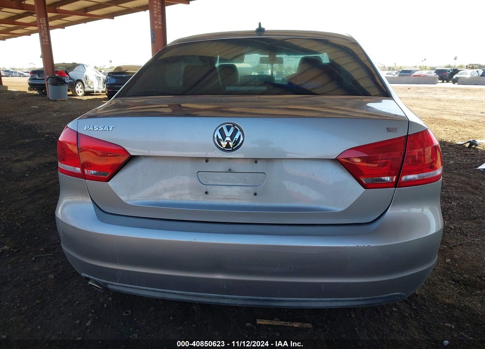 2013 VOLKSWAGEN PASSAT 2.5L SE VIN: 1VWBP7A31DC121076