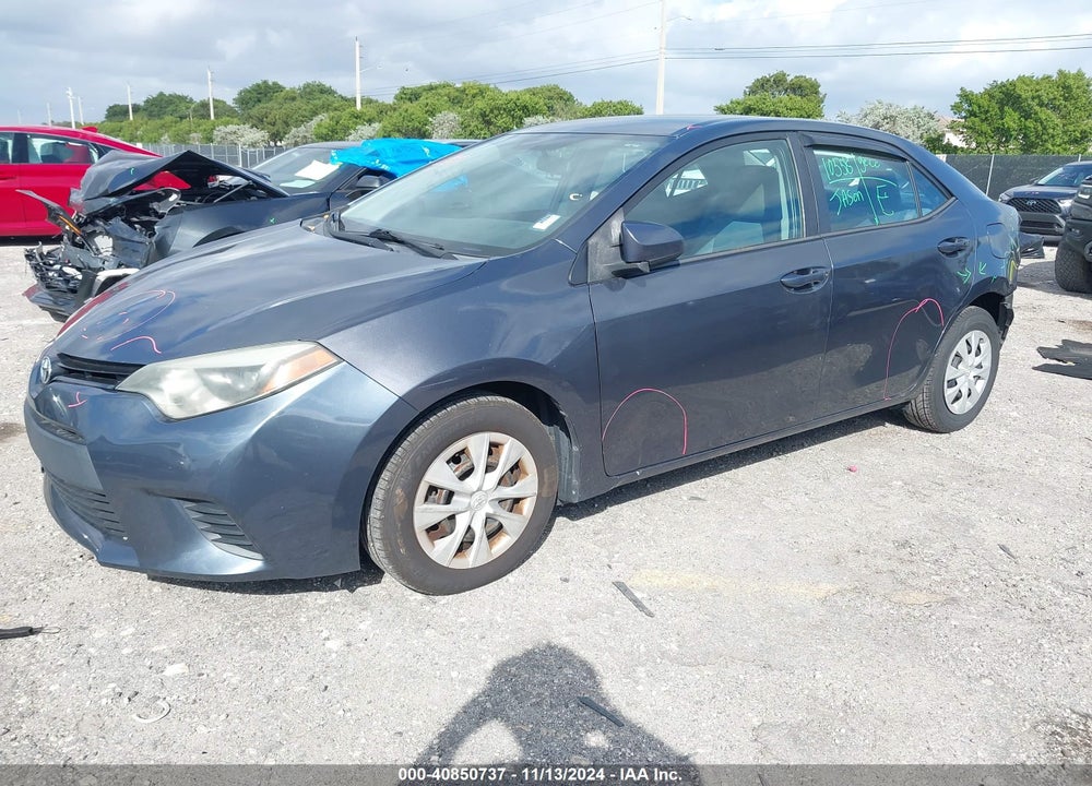 2014 TOYOTA COROLLA L VIN: 2T1BURHE6EC222234