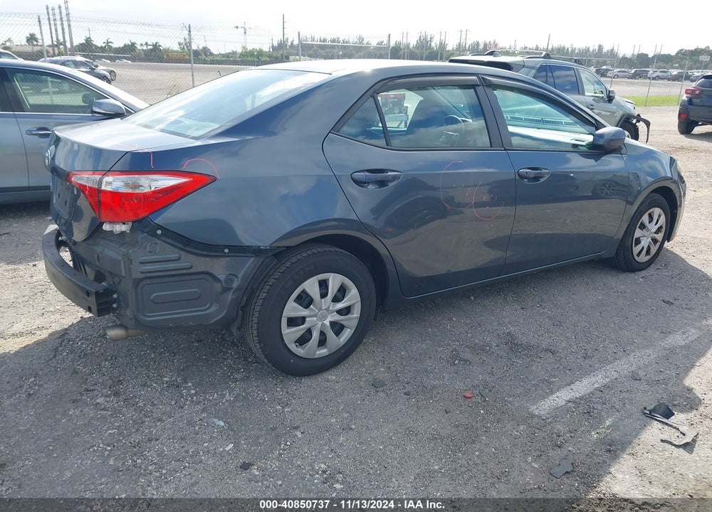 2014 TOYOTA COROLLA L VIN: 2T1BURHE6EC222234