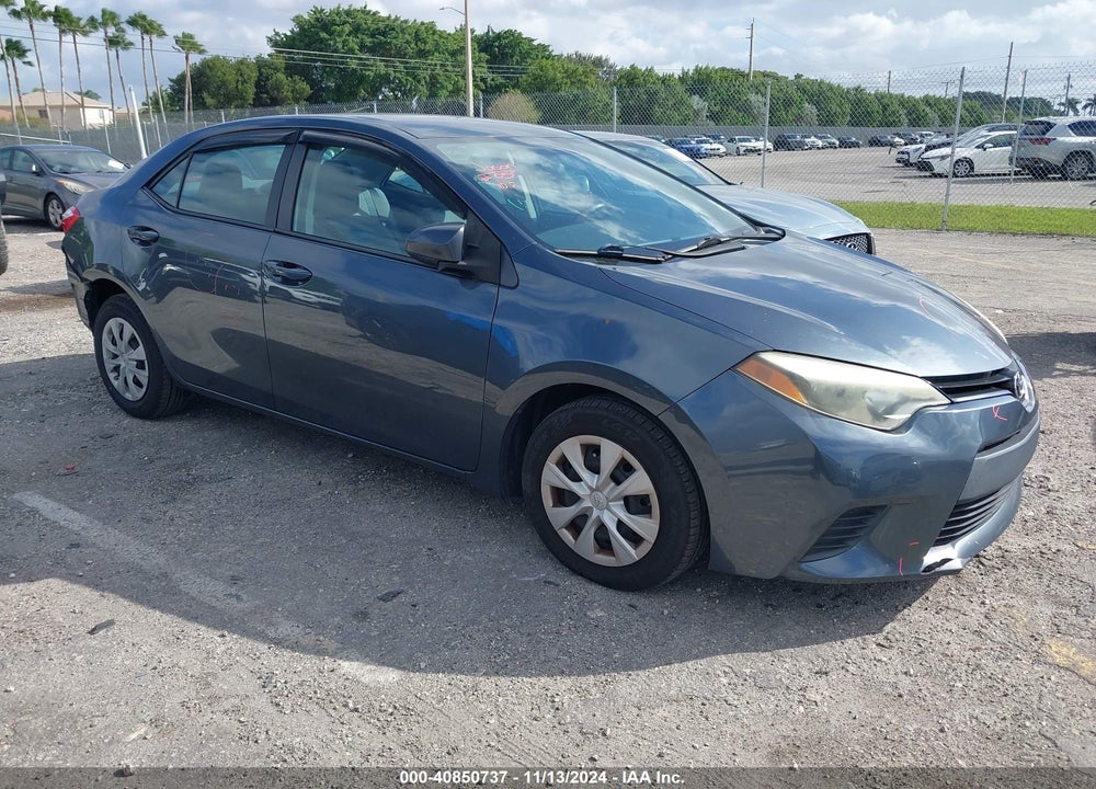 2014 TOYOTA COROLLA L VIN: 2T1BURHE6EC222234