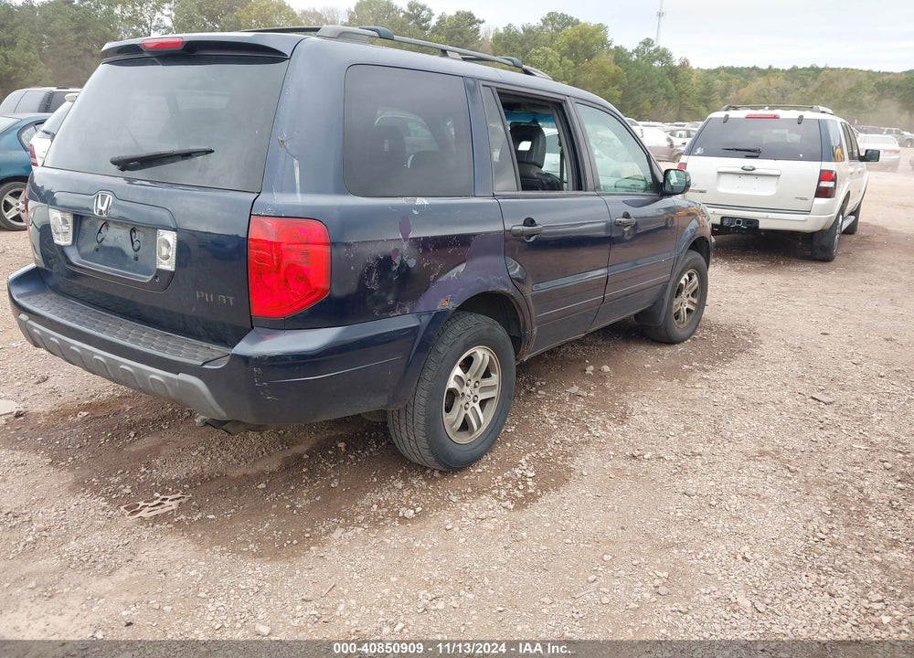 2004 HONDA PILOT EX-L VIN: 2HKYF18554H505175