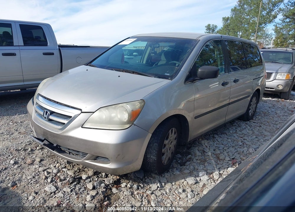 2007 HONDA ODYSSEY LX VIN: 5FNRL38227B012202