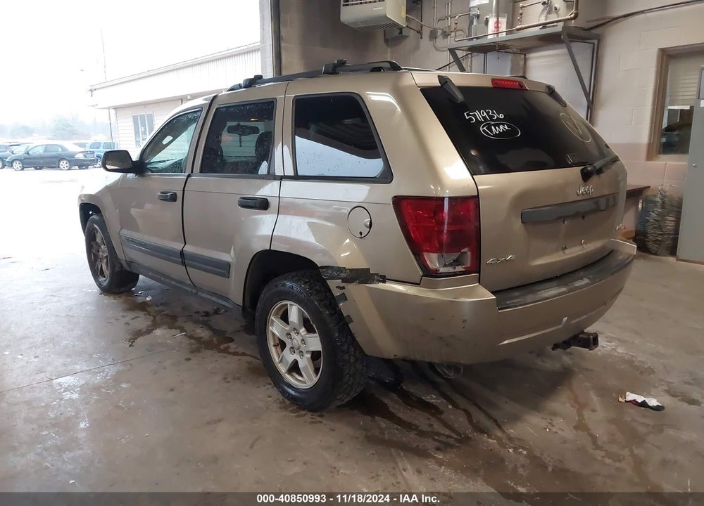 2005 JEEP GRAND CHEROKEE LAREDO VIN: 1J4GR48K35C571936