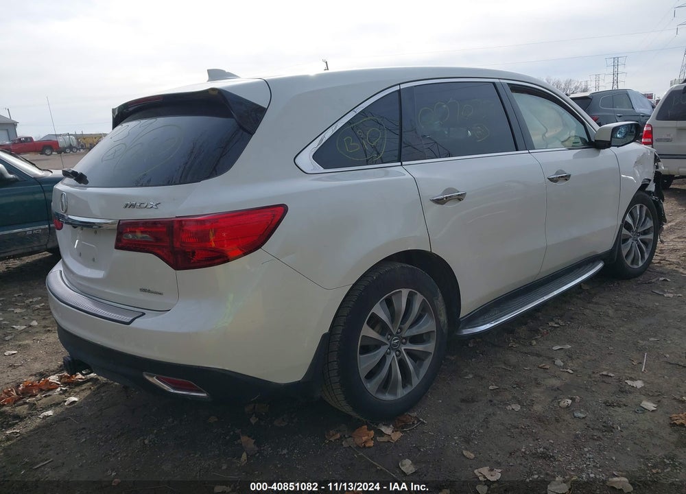 2015 ACURA MDX VIN: 5FRYD4H47FB007039