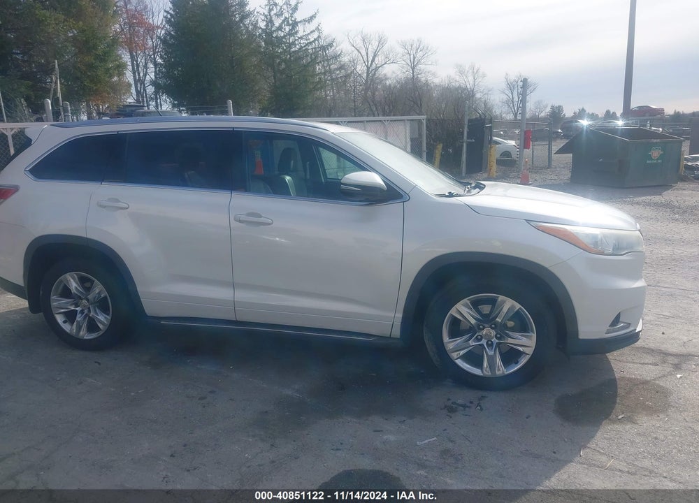 2015 TOYOTA HIGHLANDER LIMITED V6 VIN: 5TDDKRFH5FS072220