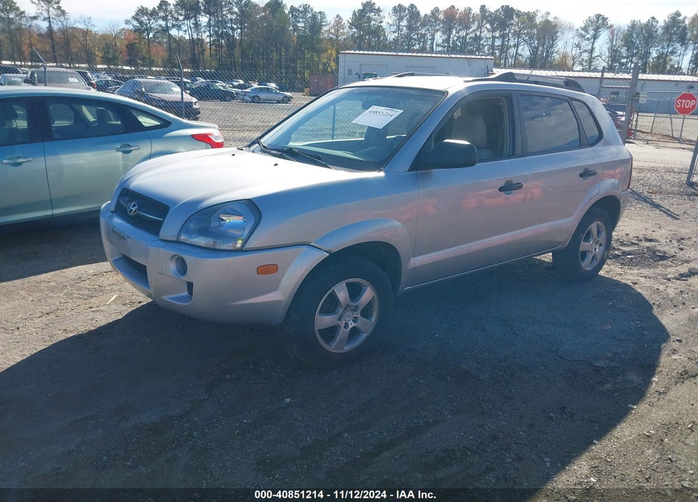 2007 HYUNDAI TUCSON GLS VIN: KM8JM12B57U646520