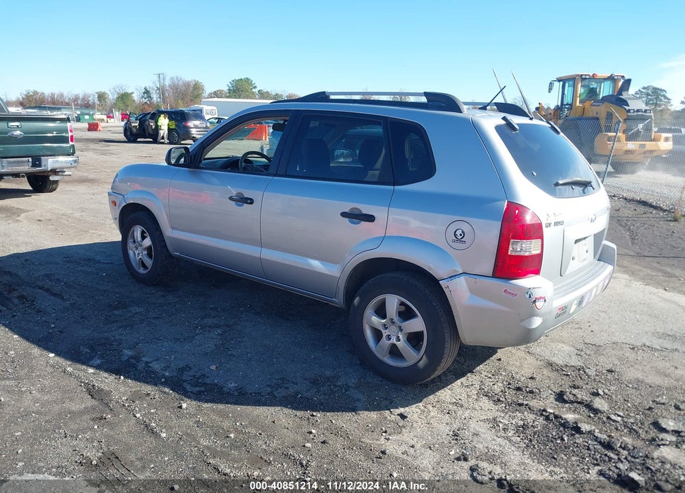 2007 HYUNDAI TUCSON GLS VIN: KM8JM12B57U646520