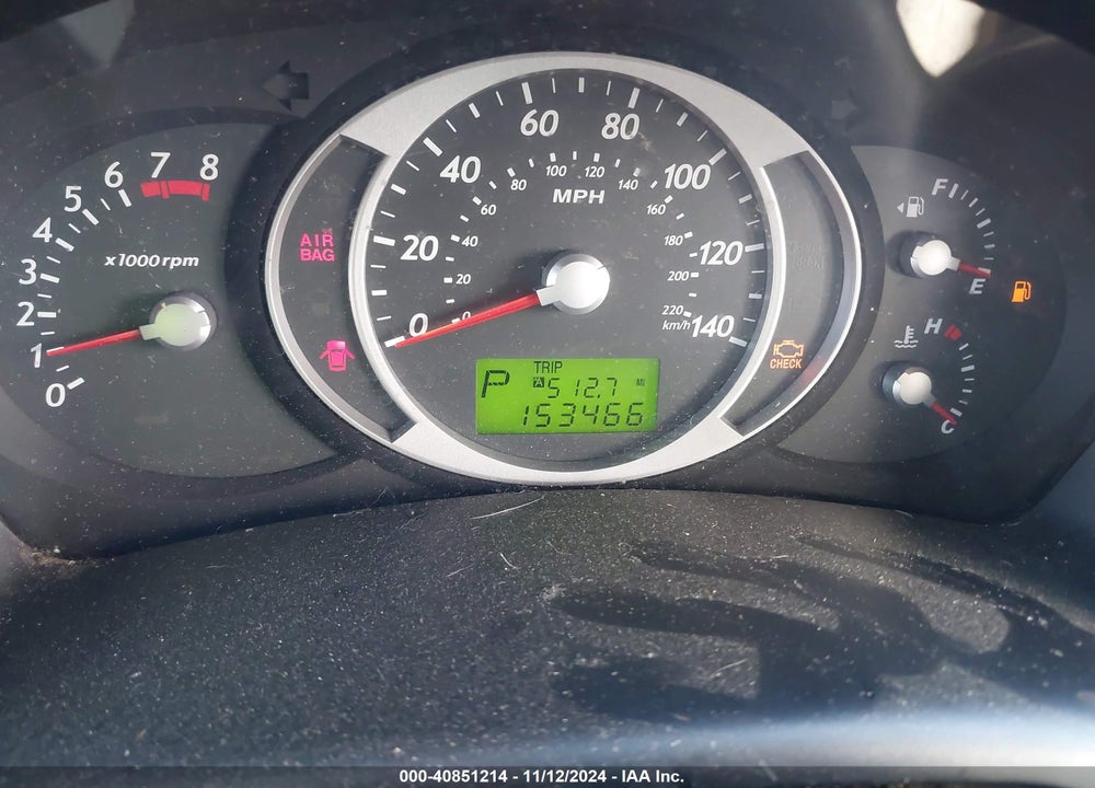 2007 HYUNDAI TUCSON GLS VIN: KM8JM12B57U646520