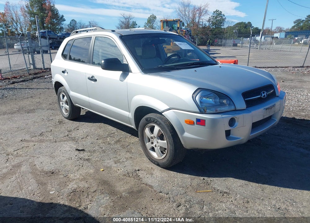 2007 HYUNDAI TUCSON GLS VIN: KM8JM12B57U646520