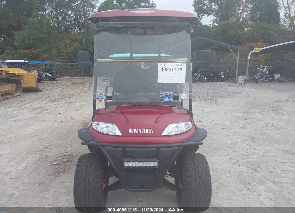 2021 SUFC ADVANCED EV GOLF CART VIN: 4M9M62B66MC020380