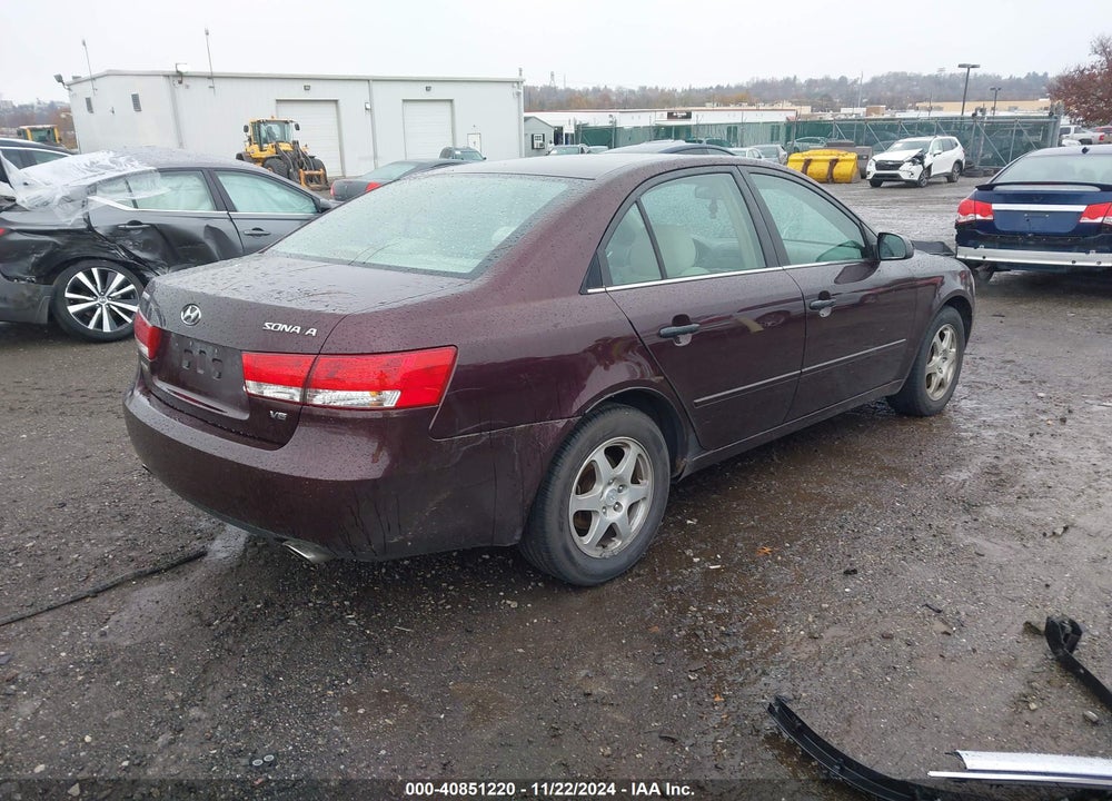2006 HYUNDAI SONATA GLS V6/LX V6 VIN: 5NPEU46F16H111875