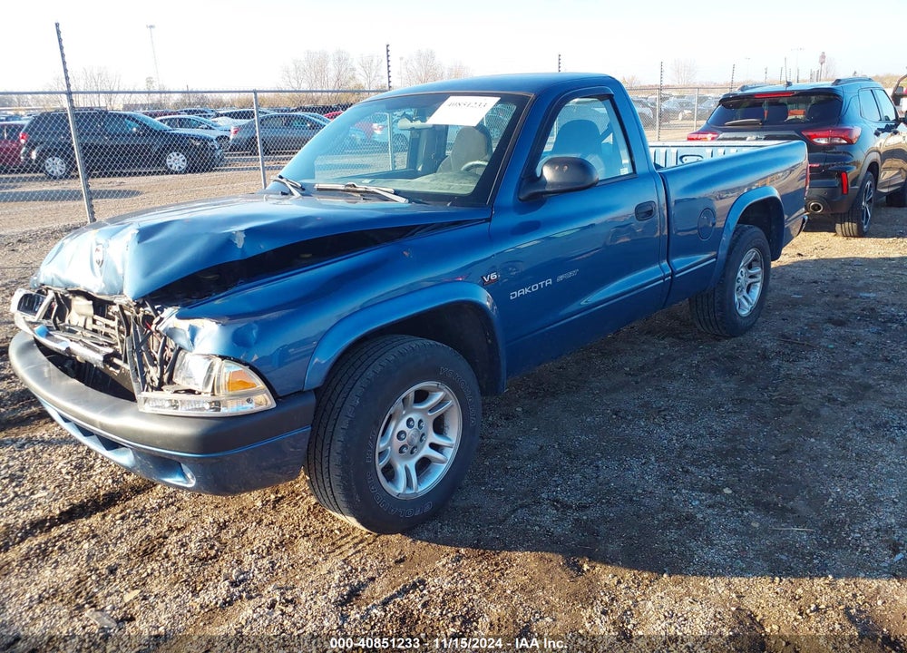 2002 DODGE DAKOTA SPORT VIN: 1B7FL36X62S604280