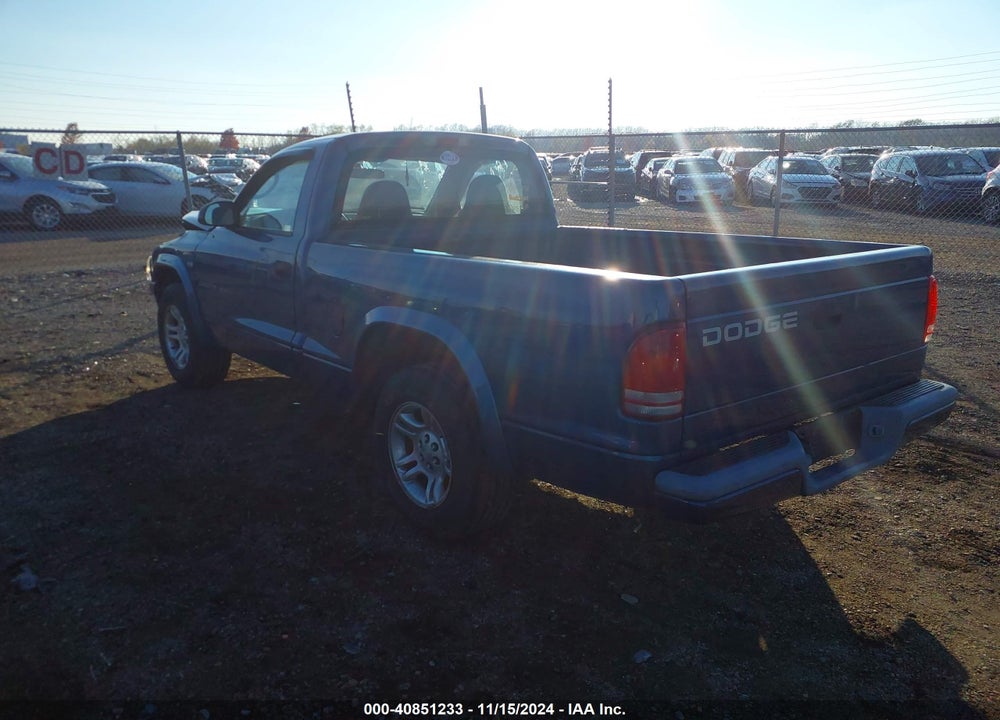 2002 DODGE DAKOTA SPORT VIN: 1B7FL36X62S604280