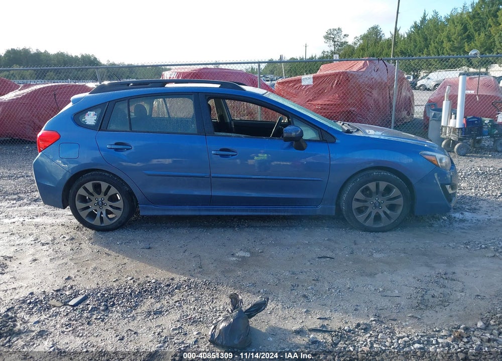 2016 SUBARU IMPREZA 2.0I SPORT PREMIUM VIN: JF1GPAP69GH202850