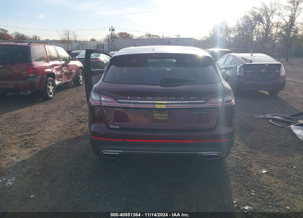 2019 LINCOLN NAUTILUS RESERVE VIN: 2LMPJ8L91KBL14374