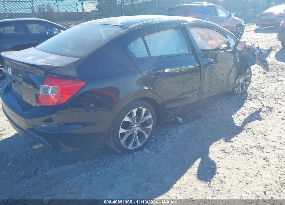 2012 HONDA CIVIC SI VIN: 2HGFB6E5XCH702517