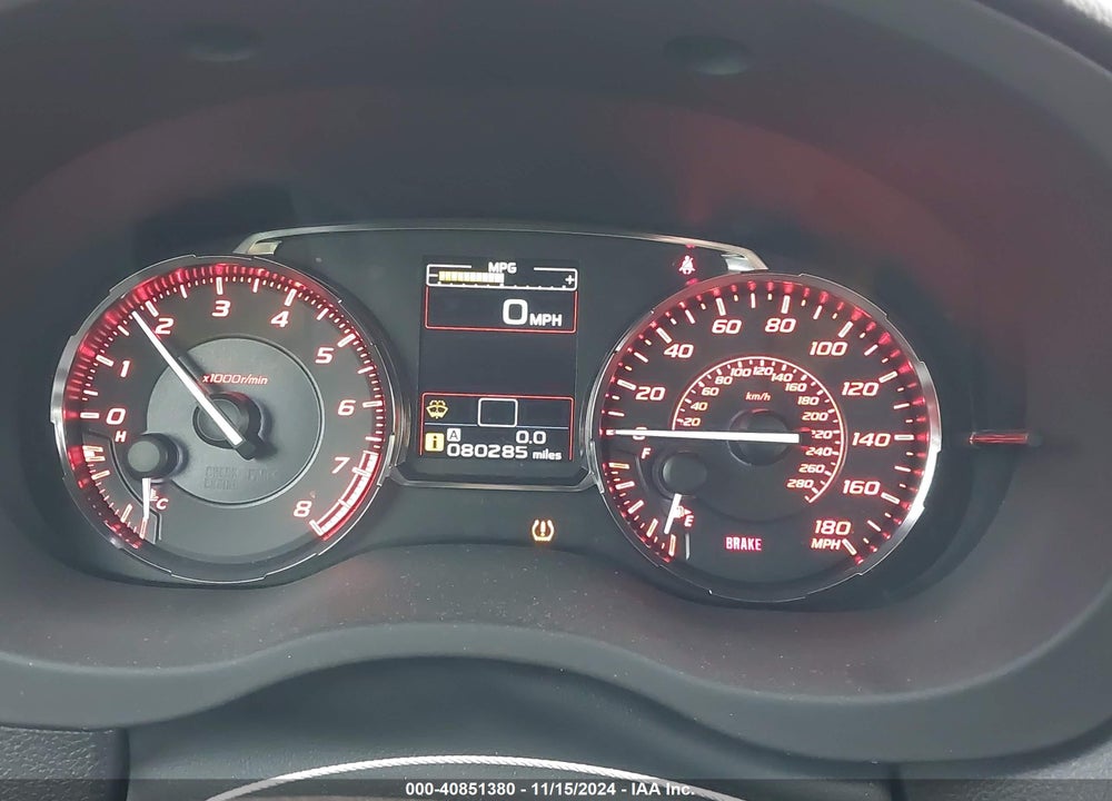 2016 SUBARU WRX PREMIUM VIN: JF1VA1F61G9821074