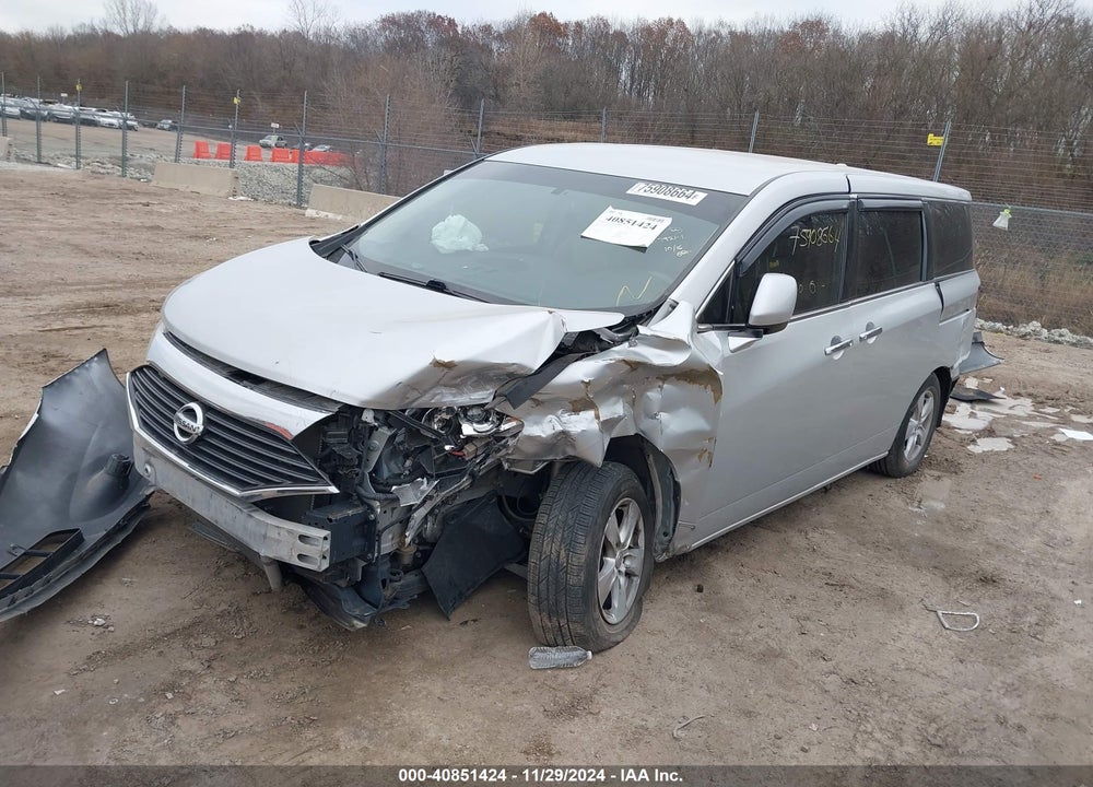2013 NISSAN QUEST SV VIN: JN8AE2KP4D9061692