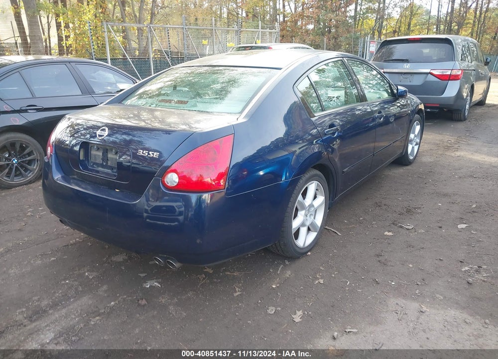 2004 NISSAN MAXIMA 3.5 SE VIN: 1N4BA41E24C922660