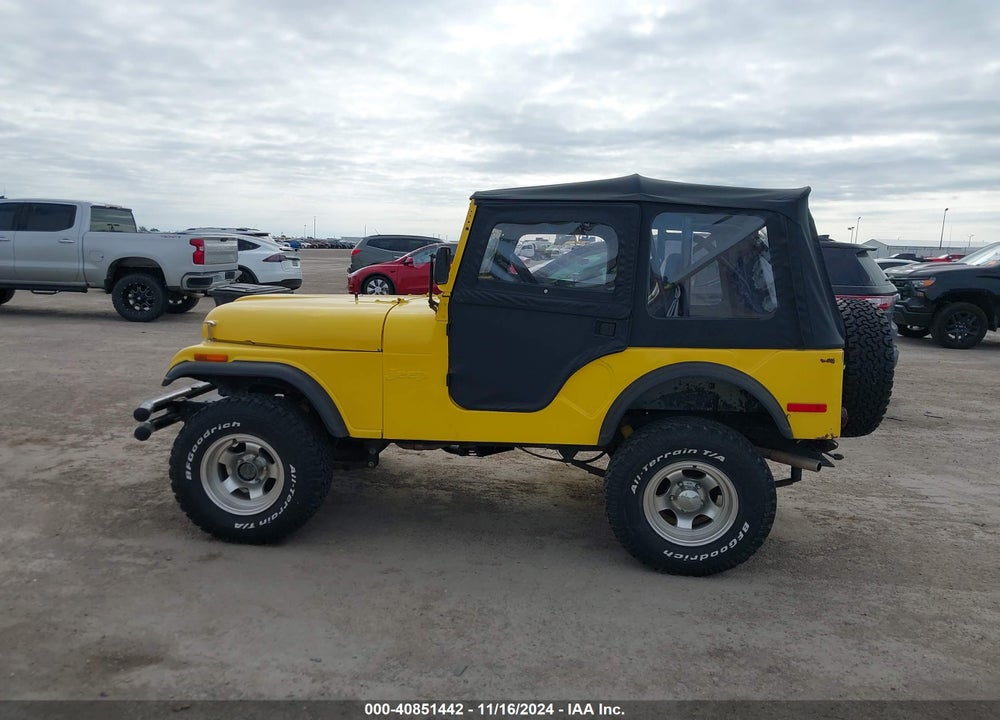 1972 JEEP CJ VIN: J2F835TA29207