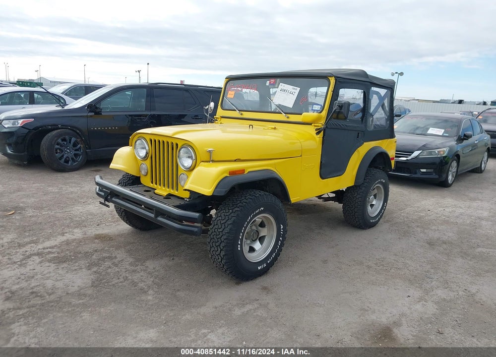 1972 JEEP CJ VIN: J2F835TA29207