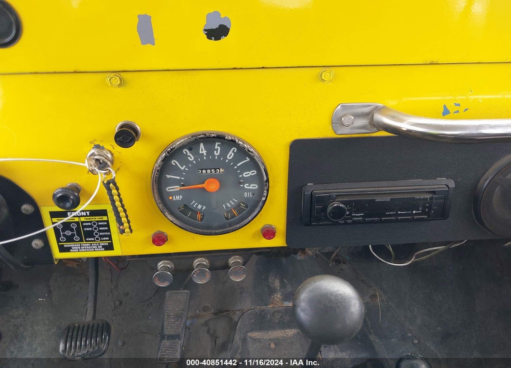 1972 JEEP CJ VIN: J2F835TA29207