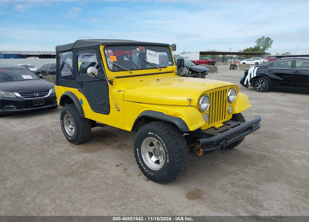 1972 JEEP CJ VIN: J2F835TA29207